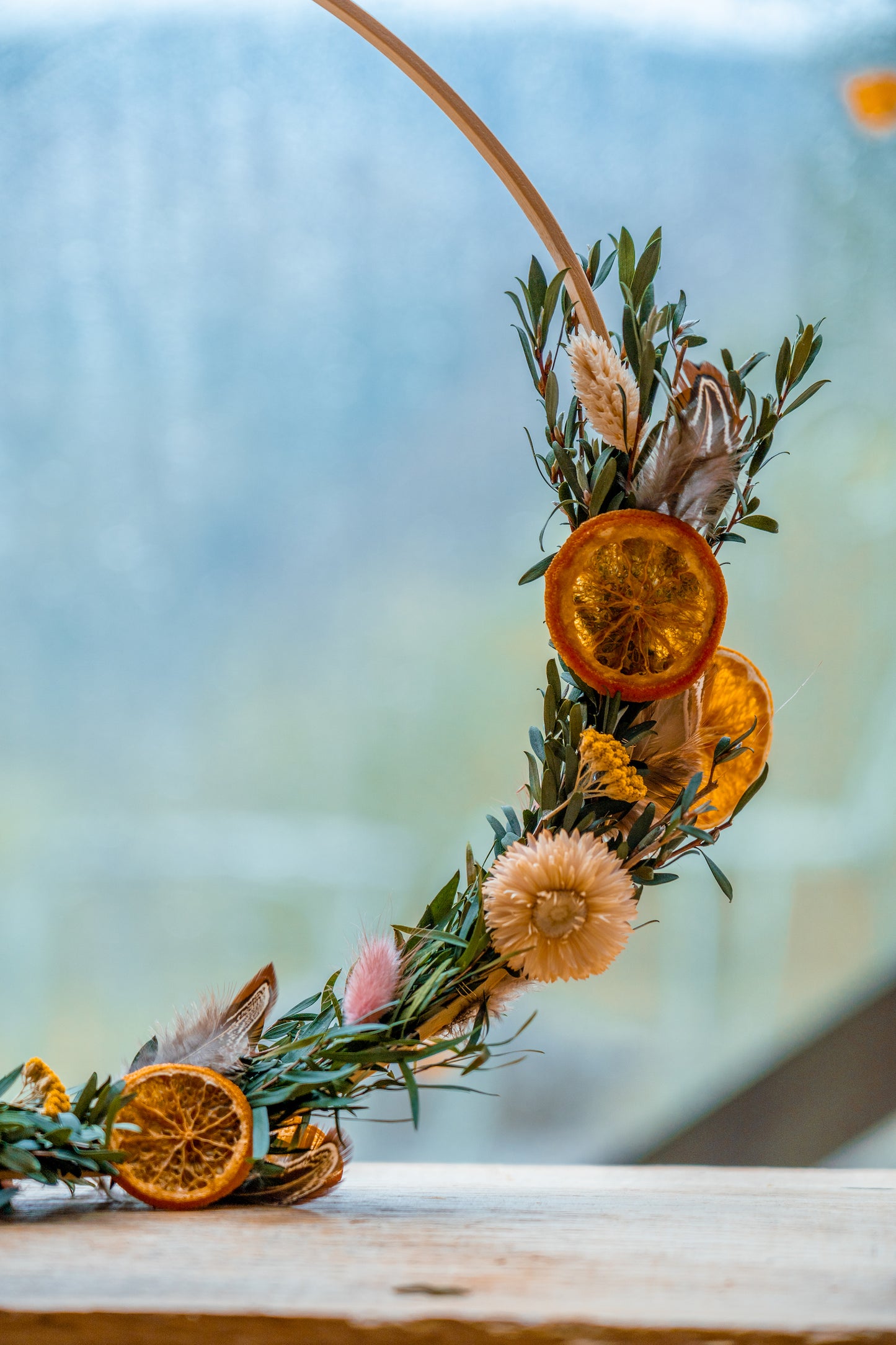 Centre de table "Tableau de l'hiver"